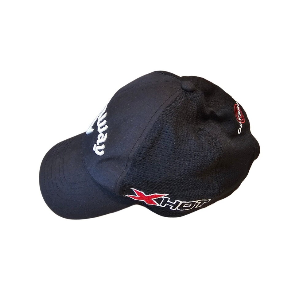 Callaway Odyssey Hex Black Tour XHot Golf Hat Cap Adjustable Strap Back Navy Blu